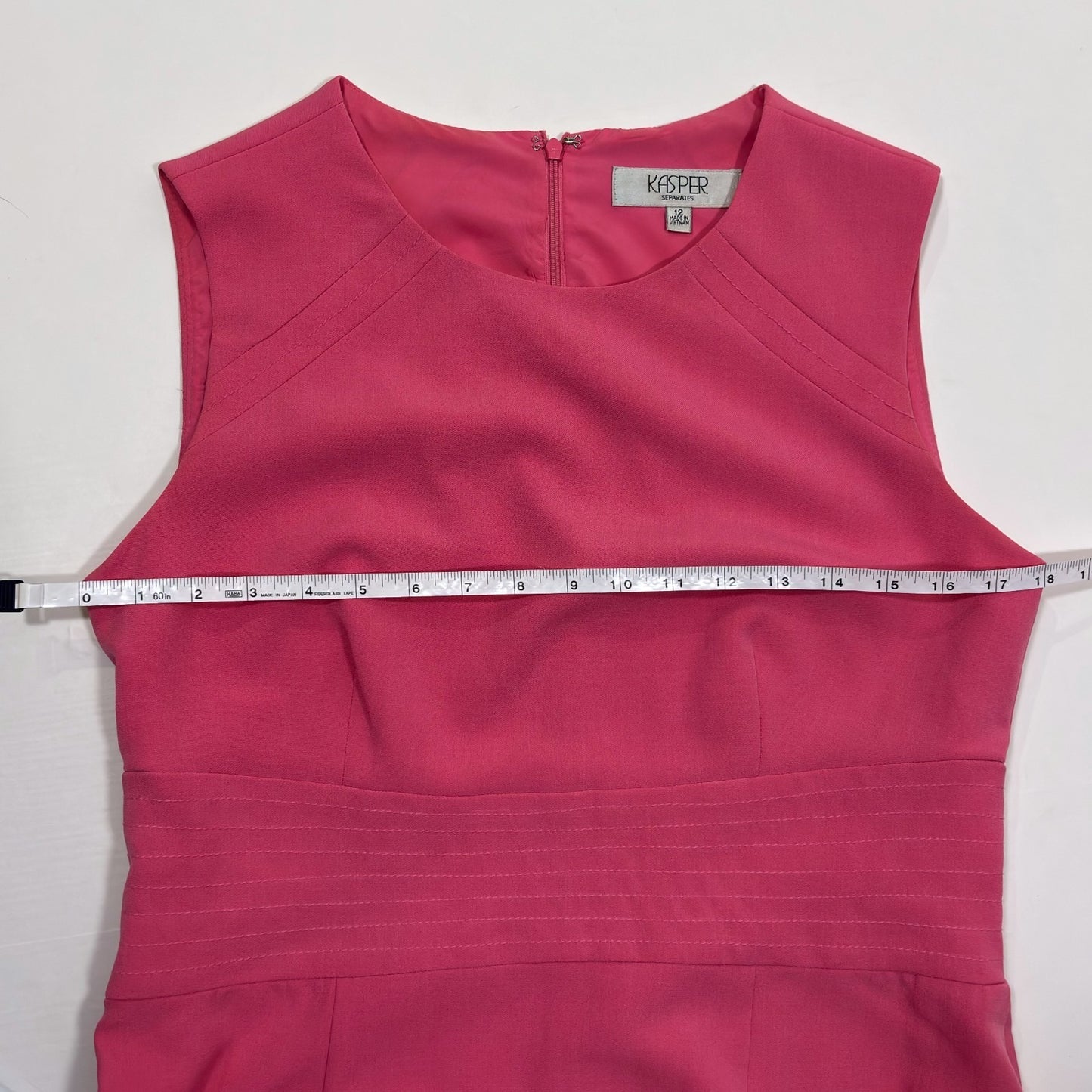 Kasper Bubblegum Pink Sleeveless Sheath Dress - 12