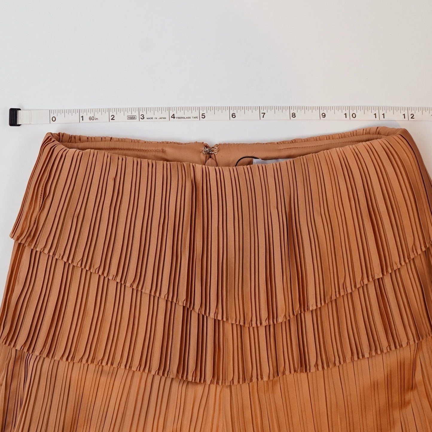 Andrea Iyamah Linea Pleated Peplum Pants Toffee Brown Bronze - XS