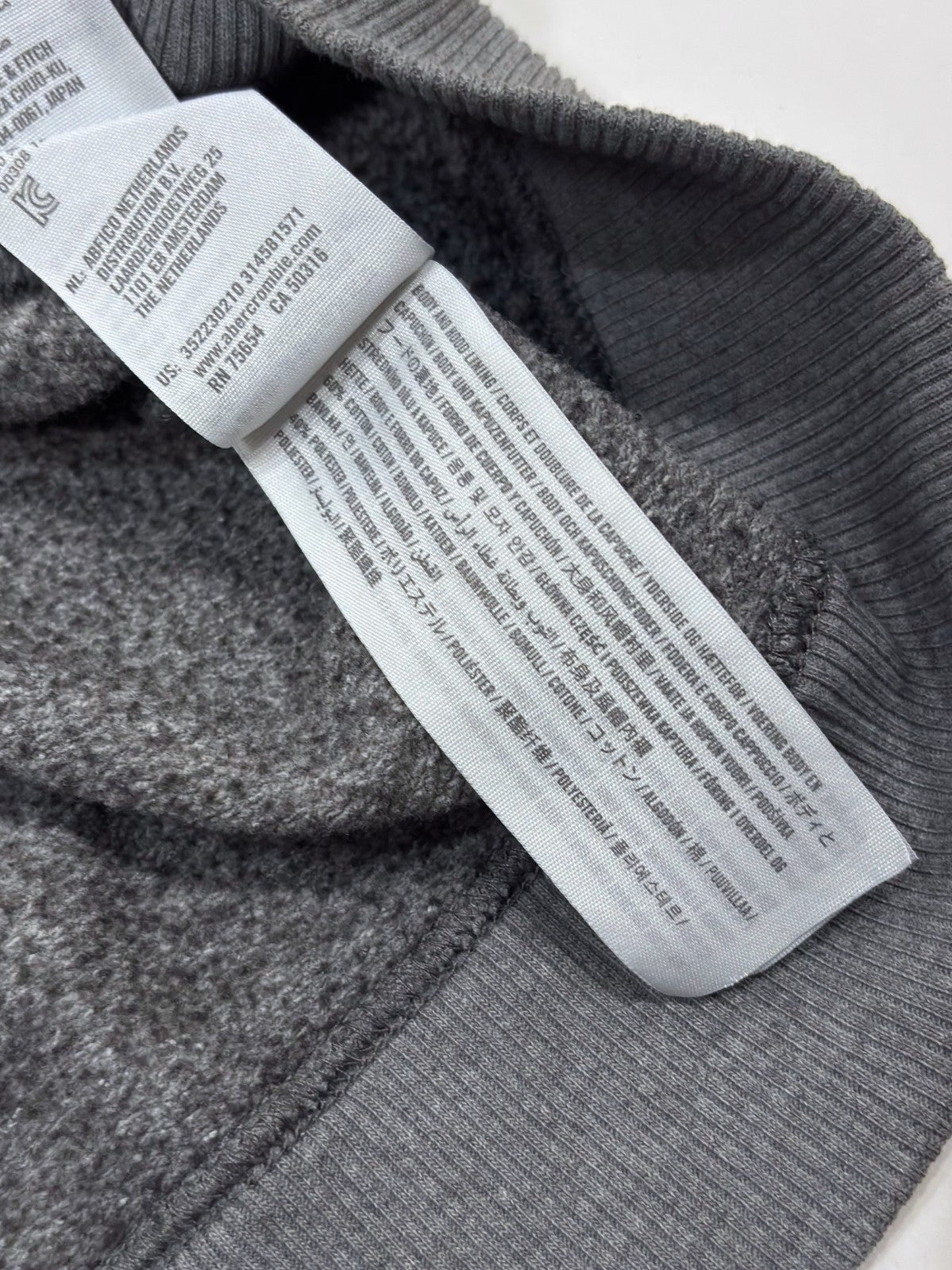 Hollister Full Zip Hoodie Sweatshirt Gray Embroidered Logo - S