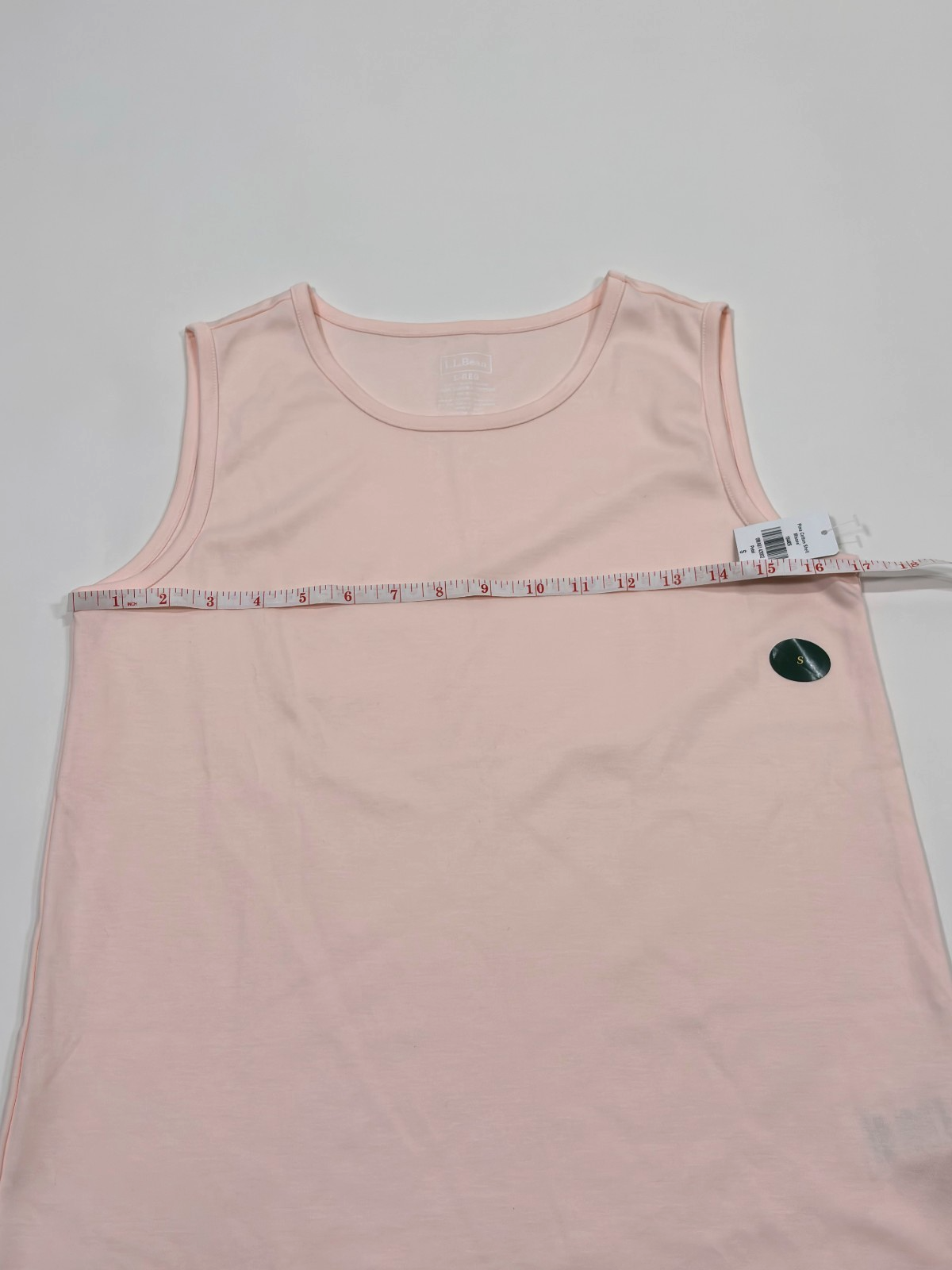 LL Bean Cotton Tank Top Petal Pink - S