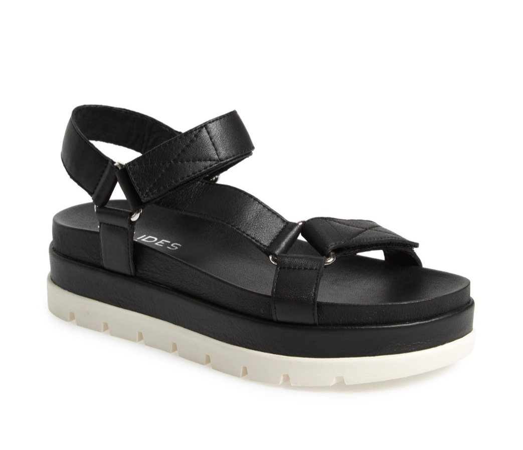 J/Slides NYC Blakely Platform Sandals - Size 8