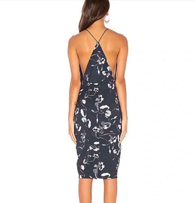 Airlie Isolla Bella Halter Midi Dress Navy Floral Revolve - 6