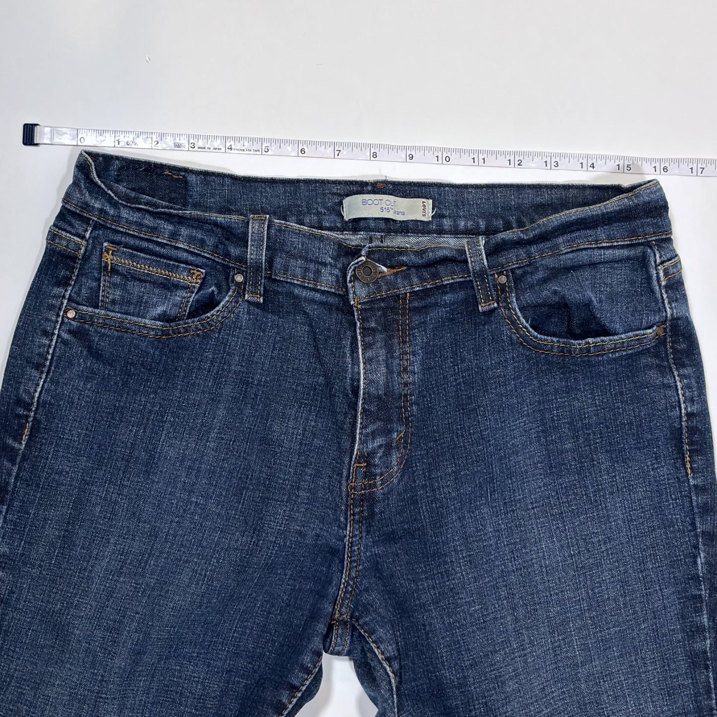 Levi's 515 Bootcut Jeans Mid Rise Dark Wash - 12L