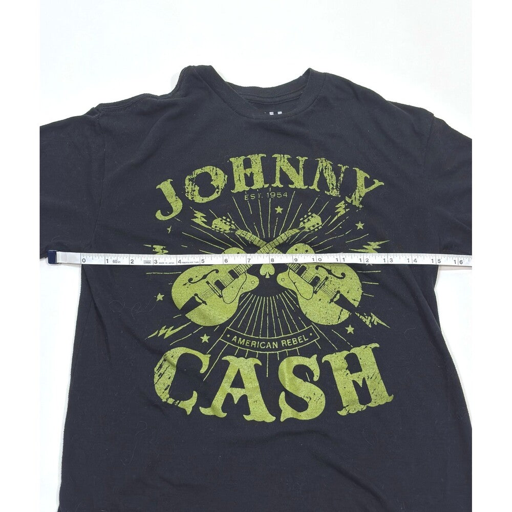 Johnny Cash T-Shirt Short Sleeve Black - XS