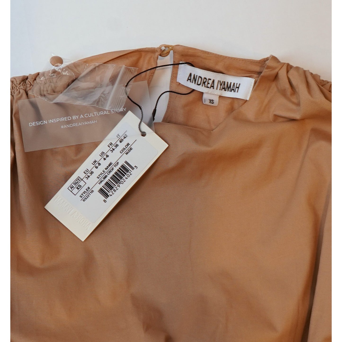 Andrea Iyamah Halima Crop Top + Wrap Skirt Set - XS