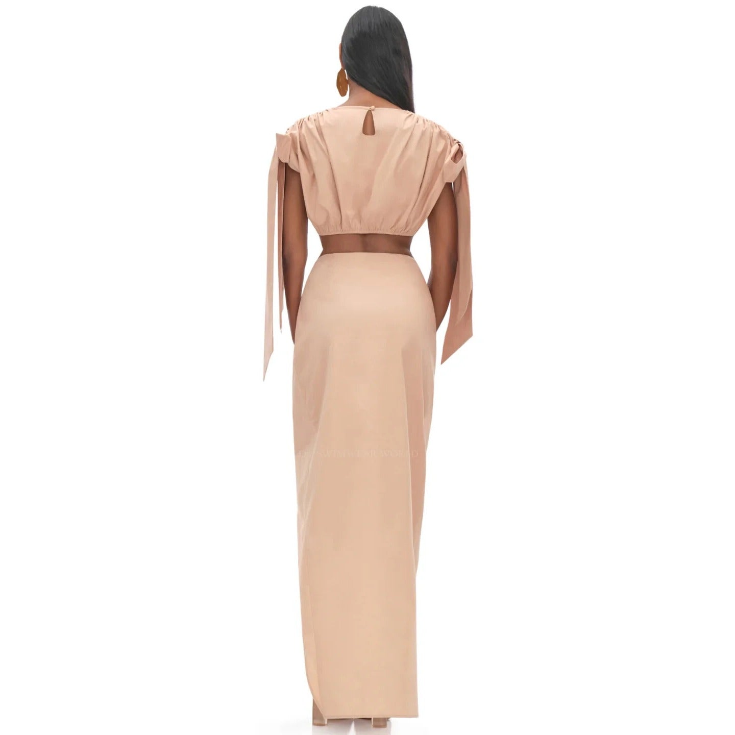Andrea Iyamah Halima Crop Top + Wrap Skirt Set - XS