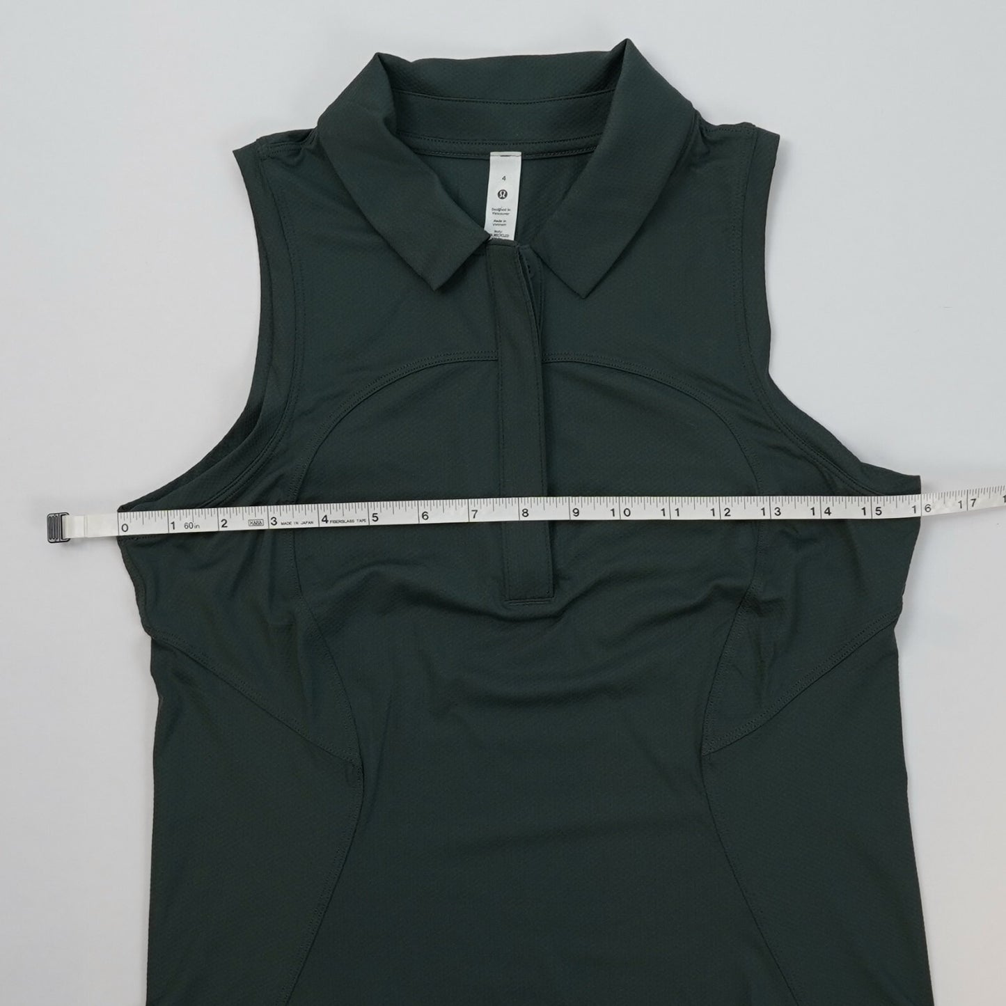 Lululemon Quick-Dry Sleeveless Polo Shirt Green - 4