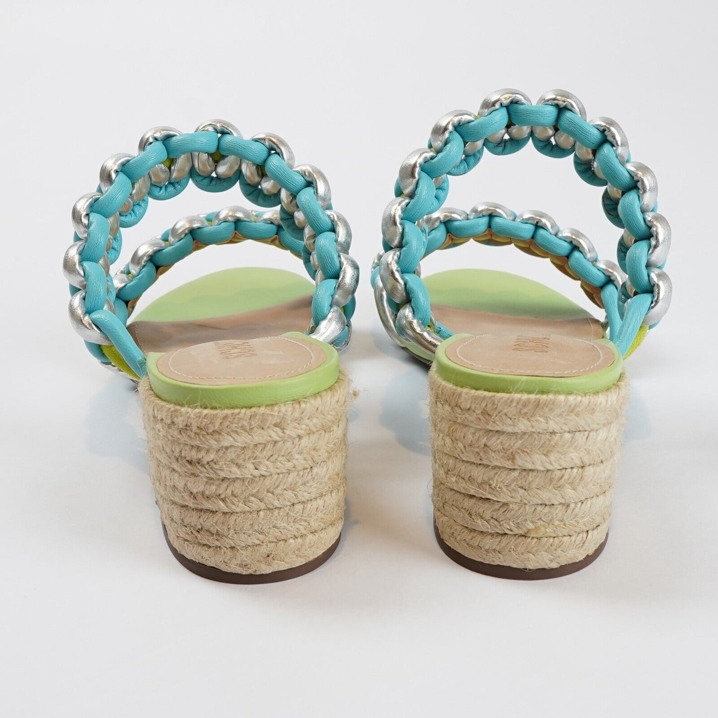 Schutz Colorful Juliet Braided Block Heel Sandals - 7.5