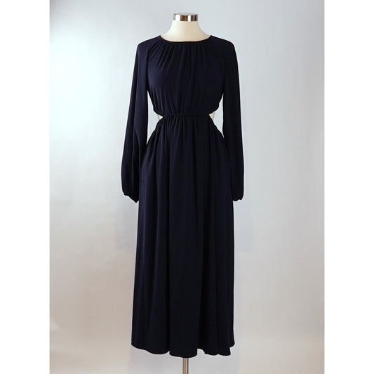 Emilia George Amolia Navy Maternity Midi Dress - XS