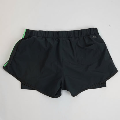 Adidas Climalite Shorts with Liner Slate Gray & Green - M