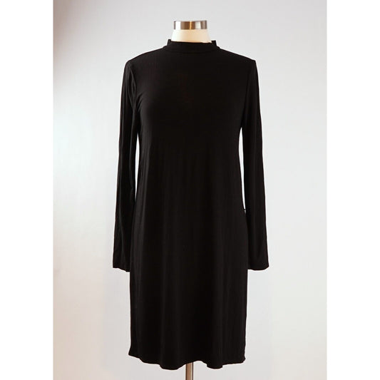 Eileen Fisher Back Long Sleeve Single Side Slit Tunic Dress - XS