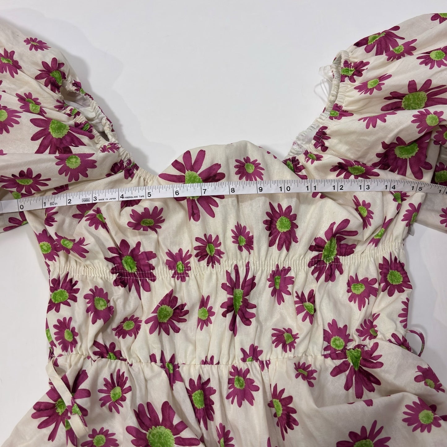 Talulah Purple Floral Off Shoulder Puff Sleeve Baby Doll Mini Dress - M