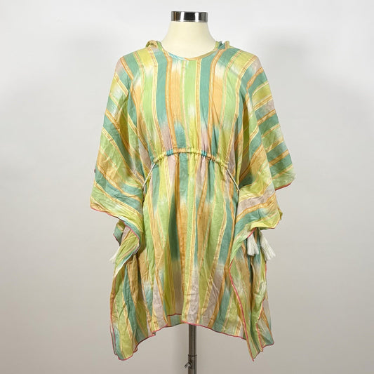 Anthropologie Lilka Pastel Yarn Dyed Holly Batwing Sleeve Tunic Coverup XS/S