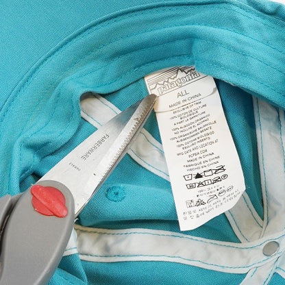 Patagonia Teal Blue Boardie Badge Patch Baseball Cap Adjustable Organic Cotton