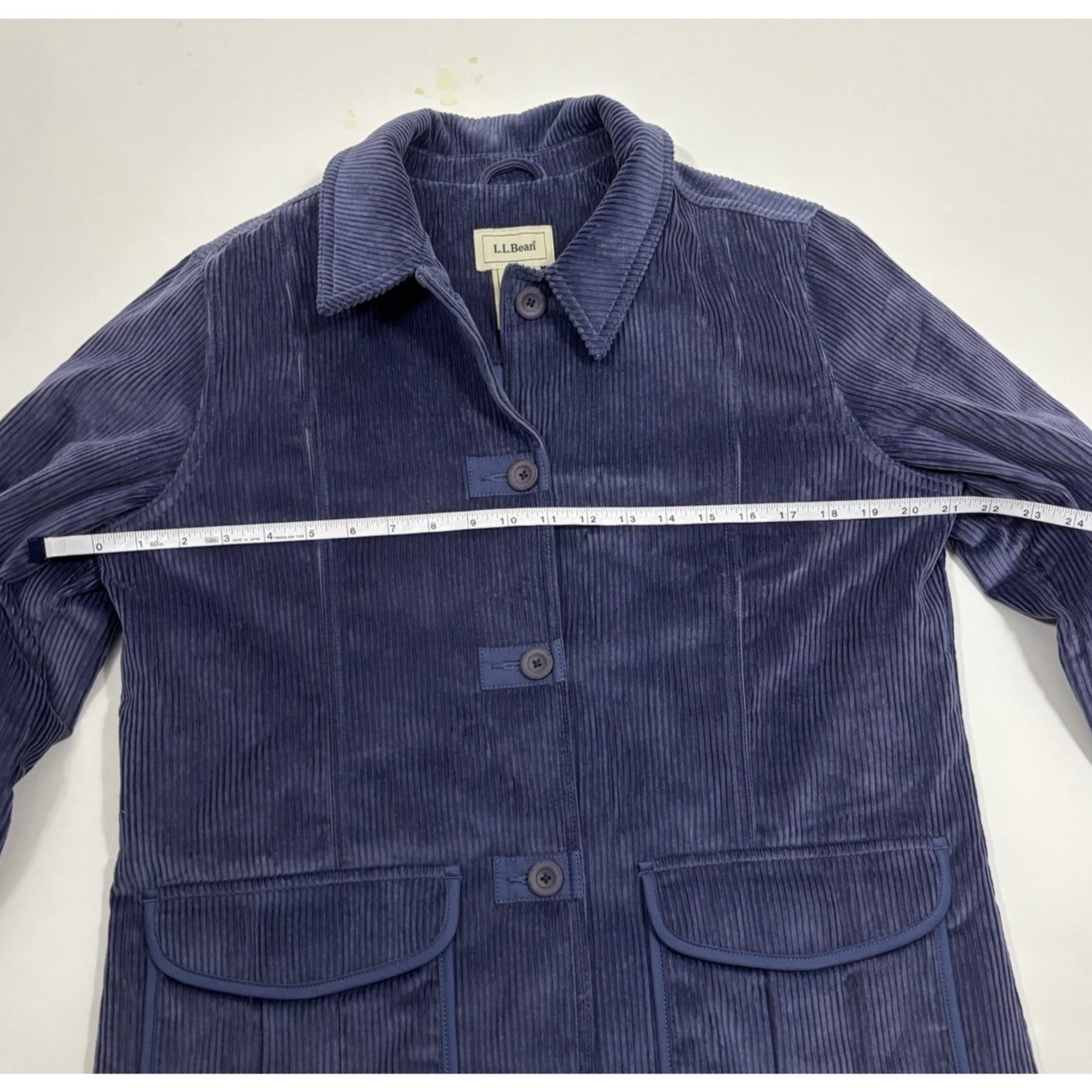 LL Bean Corduroy Thinsulate Insulated Jacket Dusty Blue - M