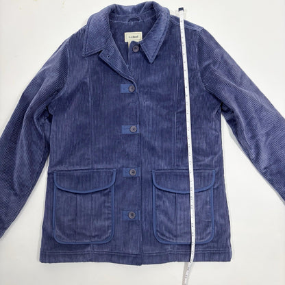 LL Bean Corduroy Thinsulate Insulated Jacket Dusty Blue - M