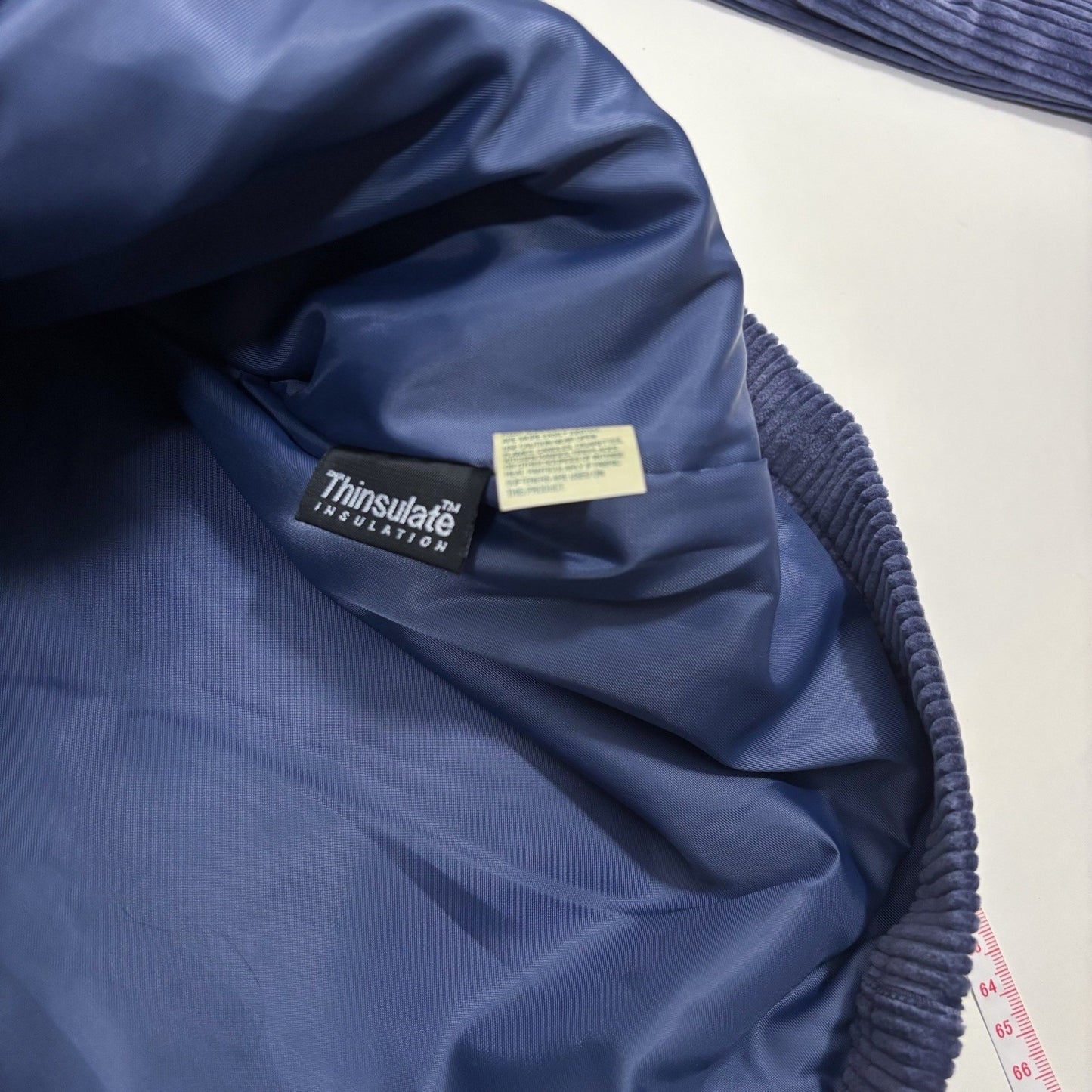 LL Bean Corduroy Thinsulate Insulated Jacket Dusty Blue - M