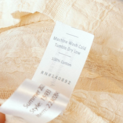 Marine Layer Dakota Cream Peasant Blouse - S