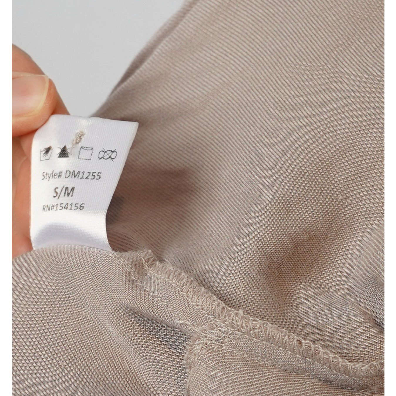 All Row Button Down Dolman Shirt Dress Beige Oversized - S/M