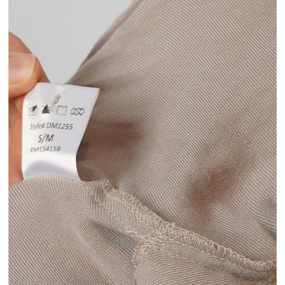 All Row Button Down Dolman Shirt Dress Beige Oversized - S/M