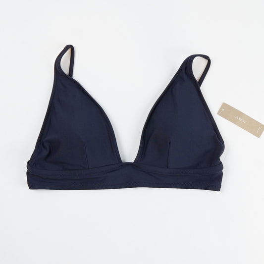 J Crew Plunge Triangle Bikini Top Navy Blue - M