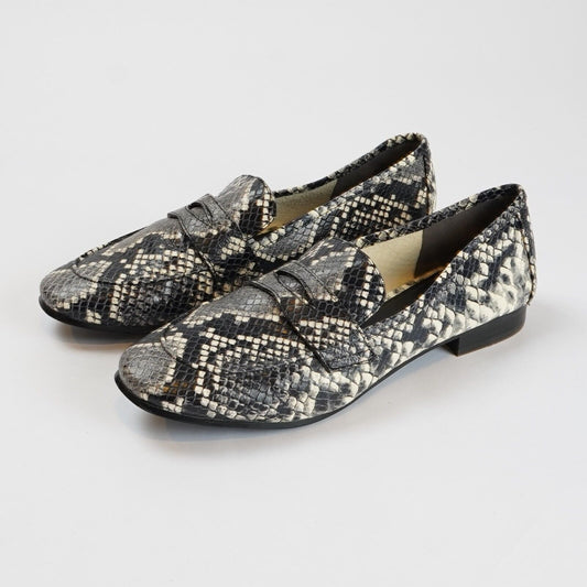 Marc Fisher 'Chang' Snake Embossed Loafer Flat - 8