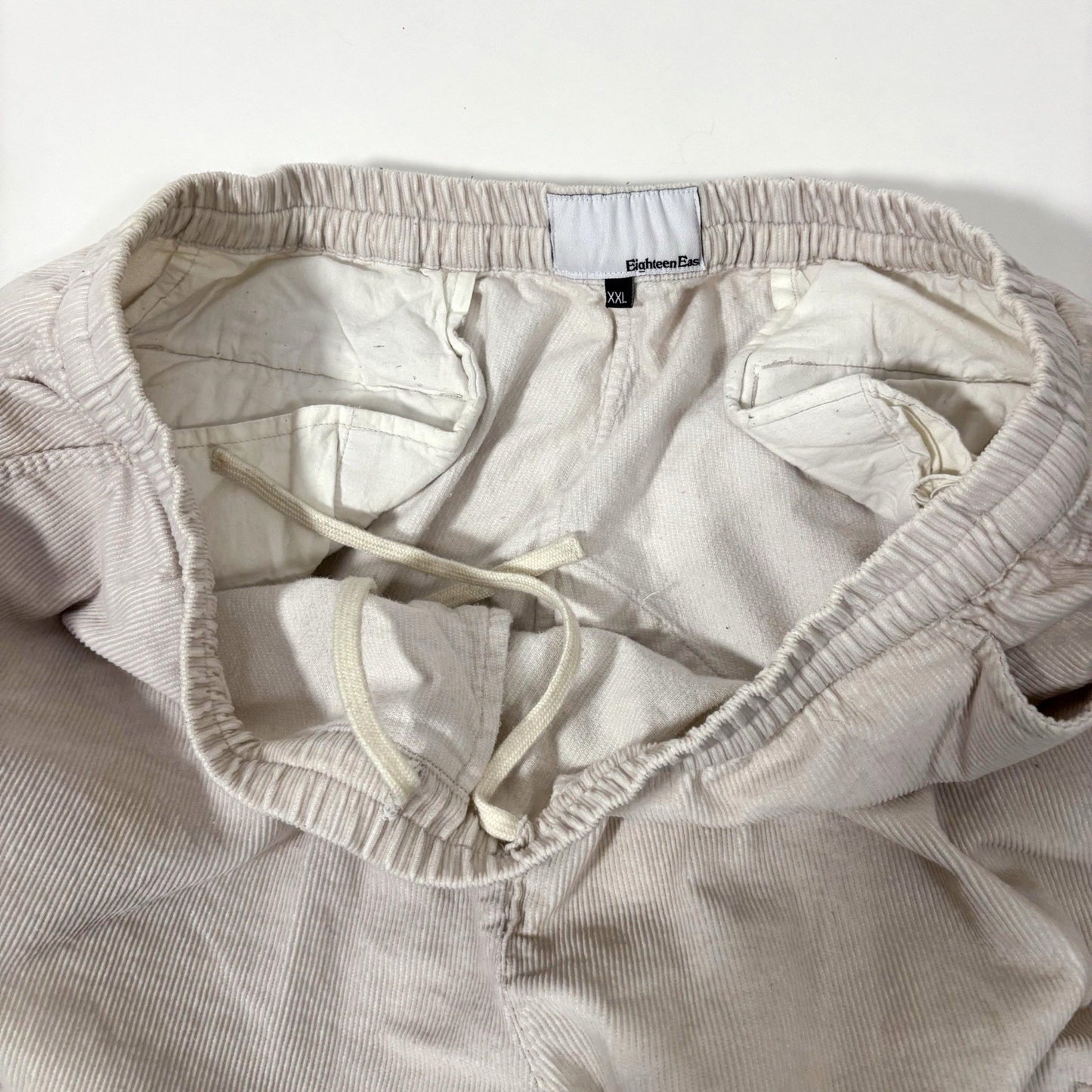 Eighteen East Gorecki Cargo Pants Corduroy Beige Cream - XXL