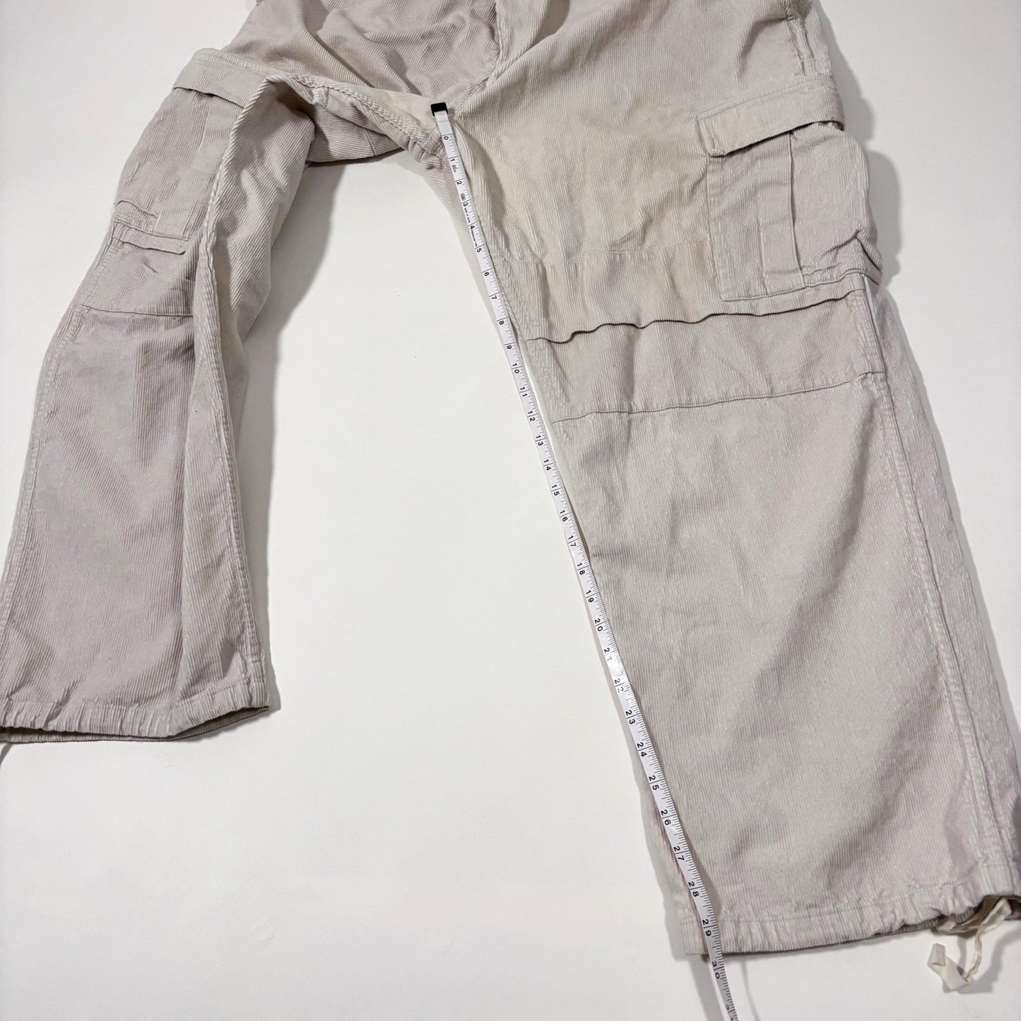 Eighteen East Gorecki Cargo Pants Corduroy Beige Cream - XXL