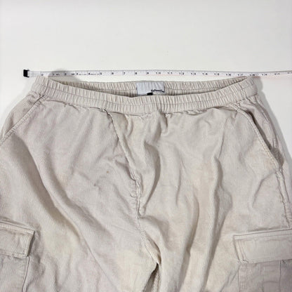 Eighteen East Gorecki Cargo Pants Corduroy Beige Cream - XXL