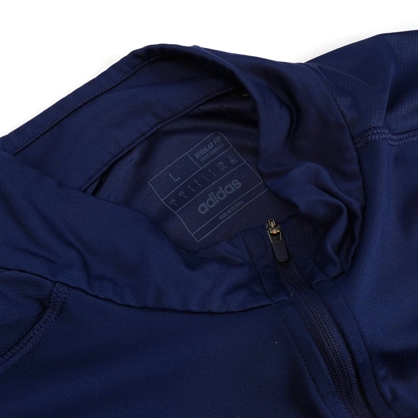 Adidas Long Sleeve Quarter Zip Pullover Navy - L