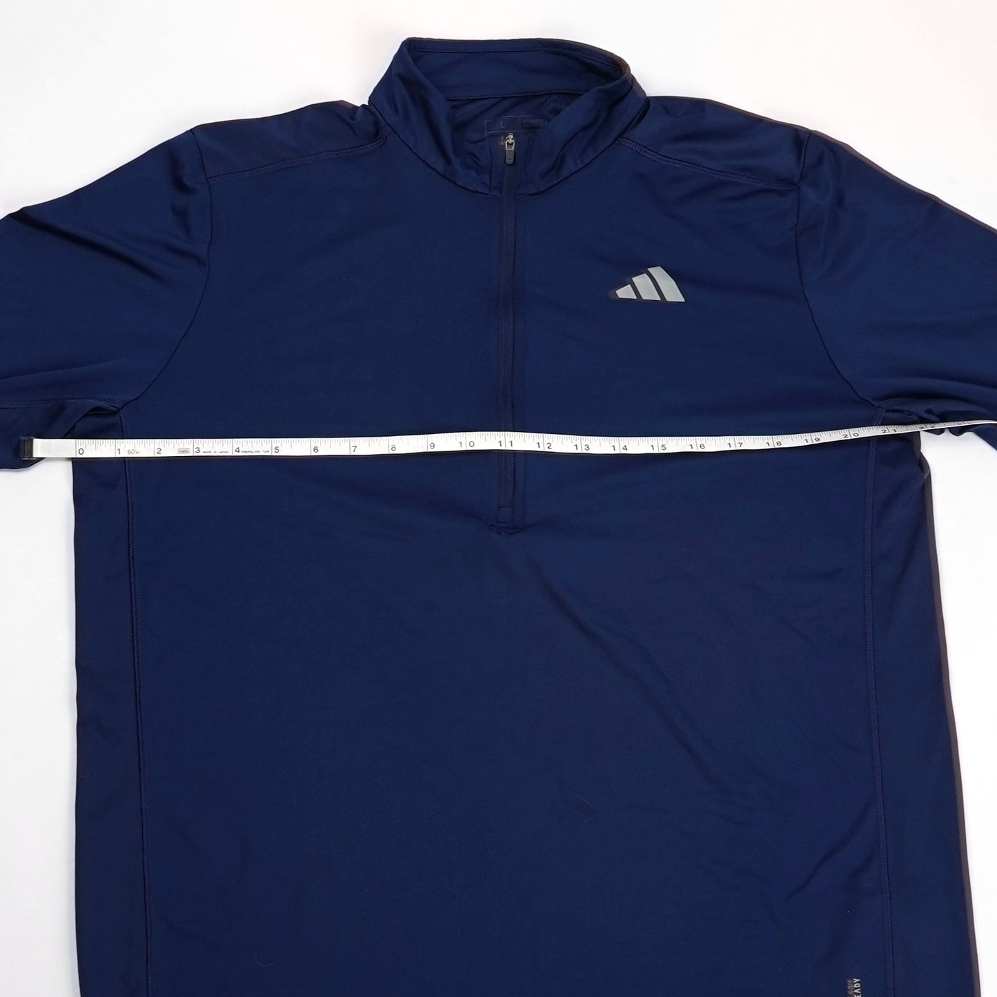 Adidas Long Sleeve Quarter Zip Pullover Navy - L