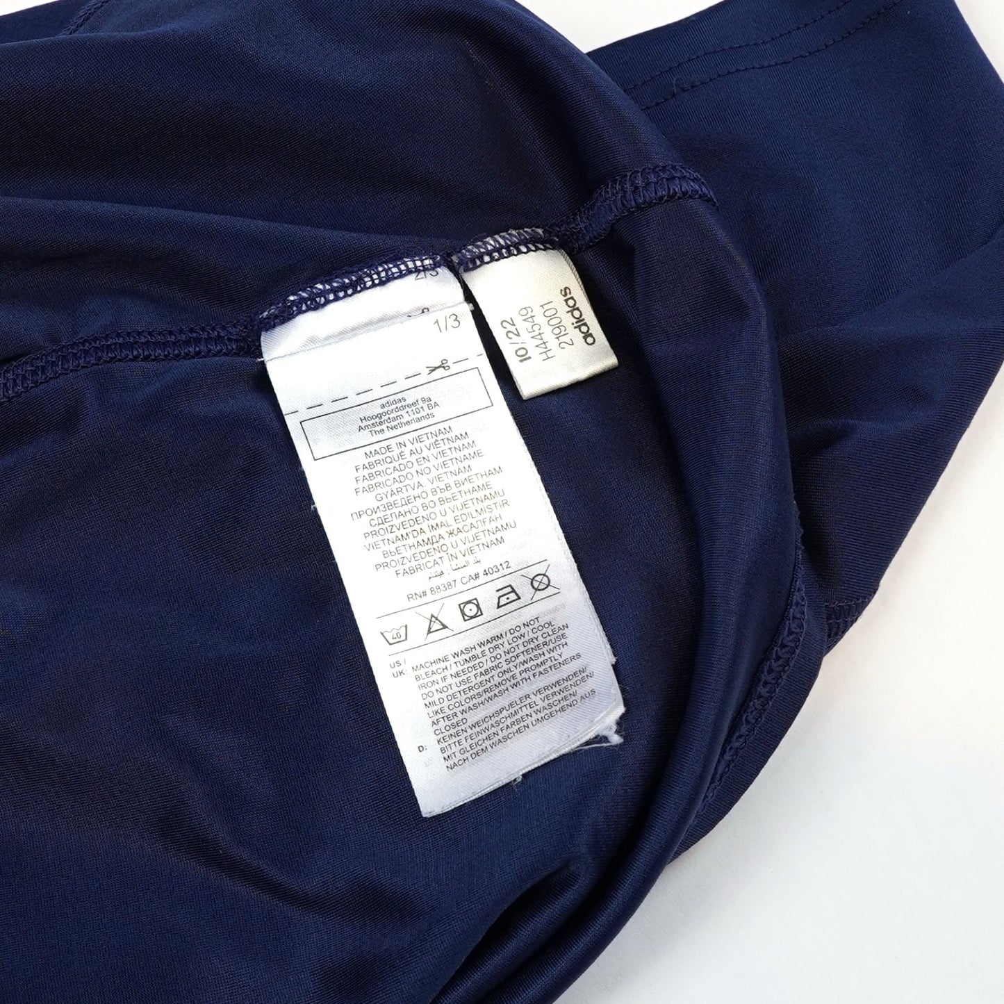 Adidas Long Sleeve Quarter Zip Pullover Navy - L