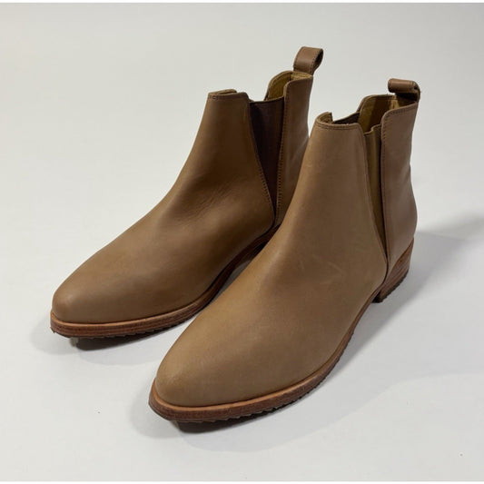 Nisolo Eva Everyday Chelsea Ankle Boot - Almond Brown Leather - 9