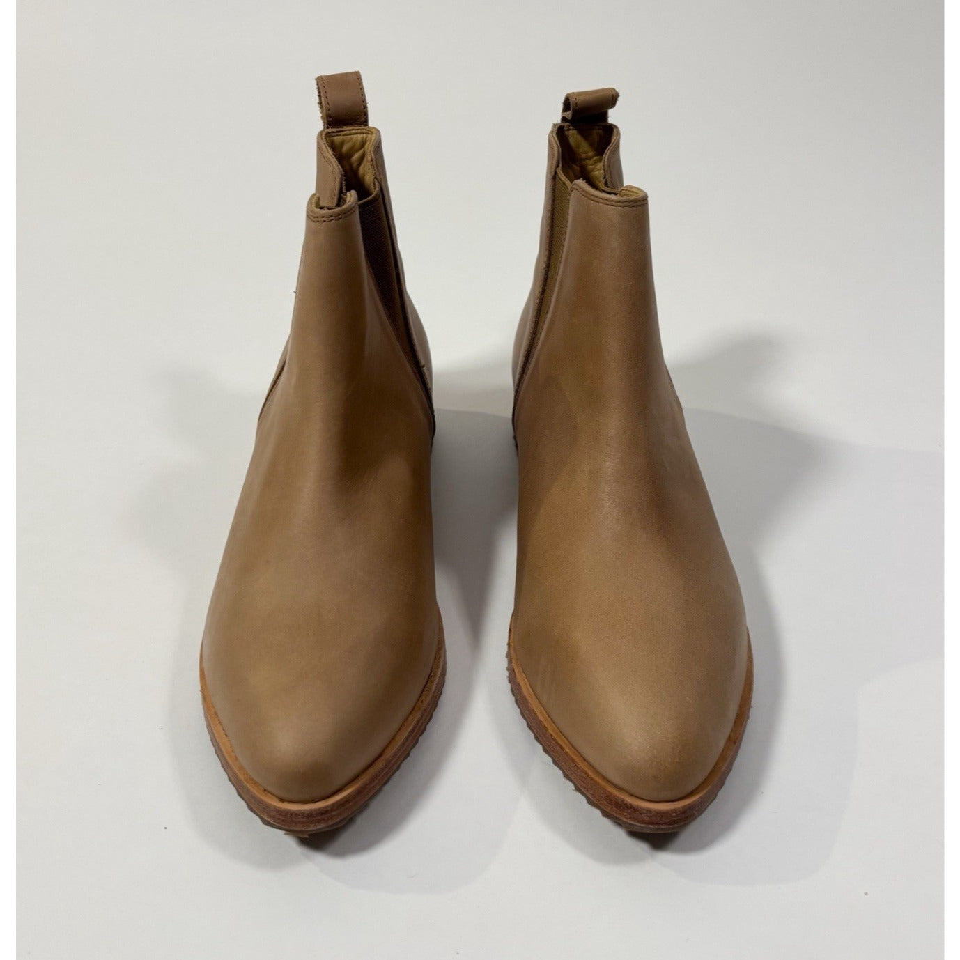 Nisolo Eva Everyday Chelsea Ankle Boot - Almond Brown Leather - 9