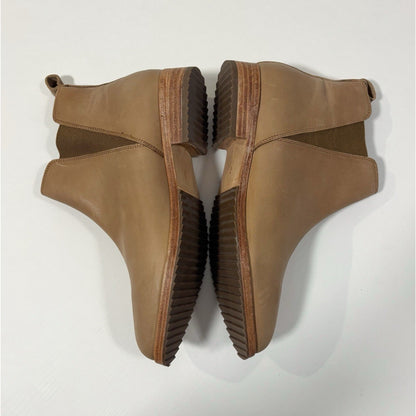 Nisolo Eva Everyday Chelsea Ankle Boot - Almond Brown Leather - 9