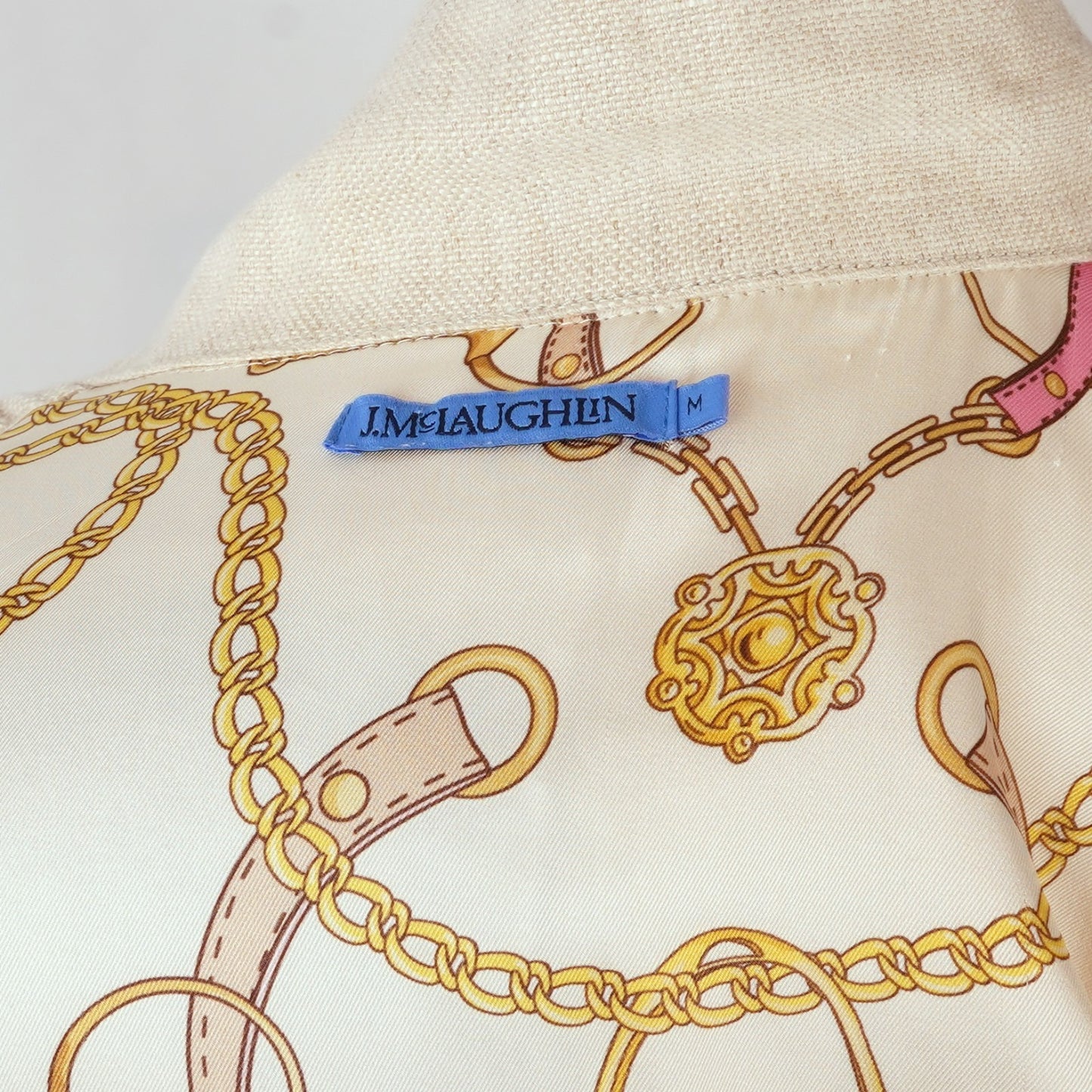 J McLaughlin Willow Linen Jacket Oatmeal - M