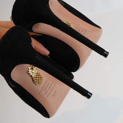 Aquazzura Lily of the Valley Stiletto Mule Heels IT 37.5/ US 7.5