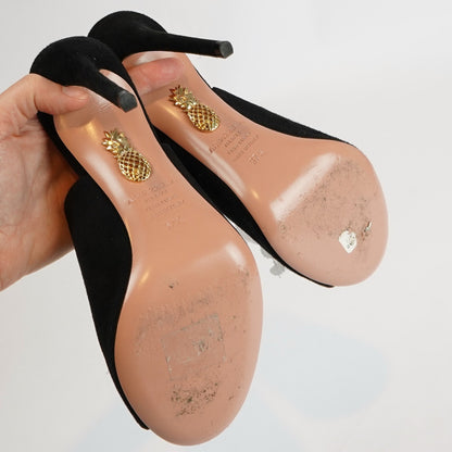 Aquazzura Lily of the Valley Stiletto Mule Heels IT 37.5/ US 7.5