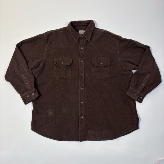CE Schmidt Workwear Brown Long Sleeve Collared Button Down - 2XL