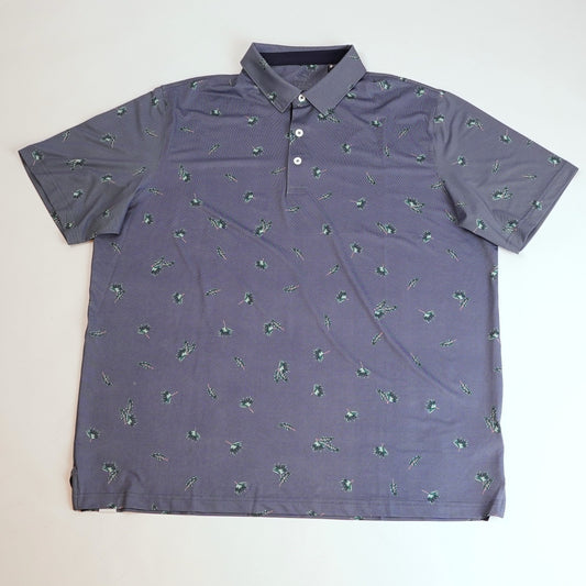 Puma MATTR Micro Polo Golf Shirt Navy Palm - XL