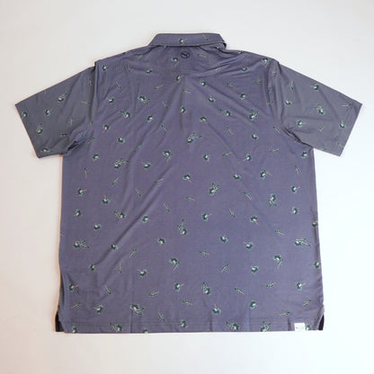 Puma MATTR Micro Polo Golf Shirt Navy Palm - XL