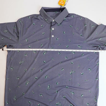 Puma MATTR Micro Polo Golf Shirt Navy Palm - XL