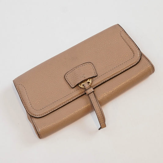 Annabel Ingall Colette Leather Clutch Wallet Beige 9x4