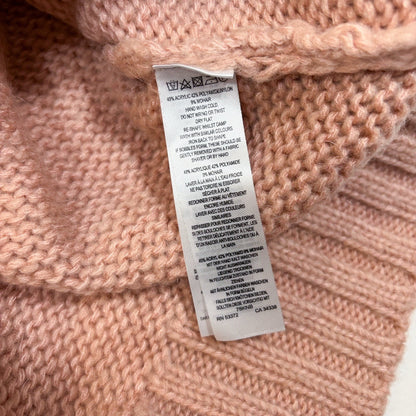 French Connection Blush Pink Knit Mock-Neck Knit Sweater - S