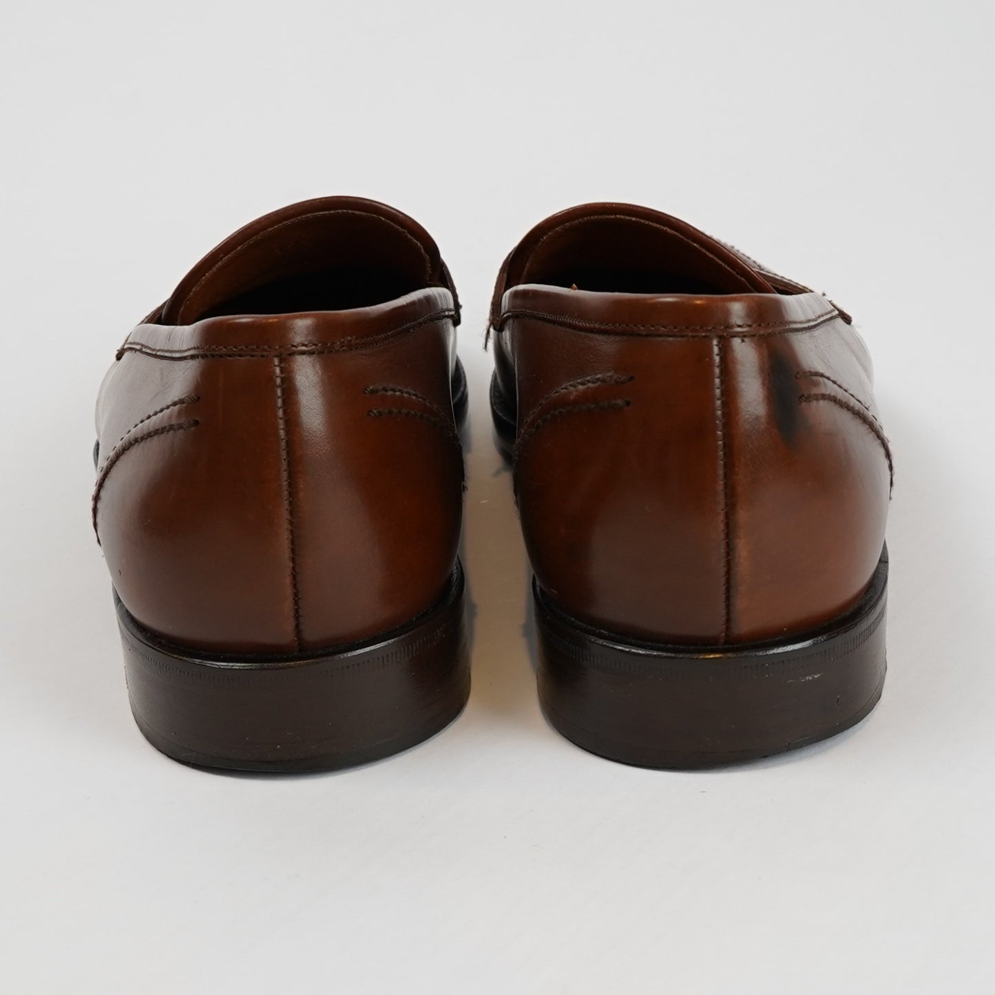 Polo Ralph Lauren Maestra Penny Loafer Brown Leather Bench Made in Italy - 8 D