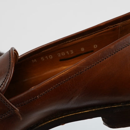 Polo Ralph Lauren Maestra Penny Loafer Brown Leather Bench Made in Italy - 8 D