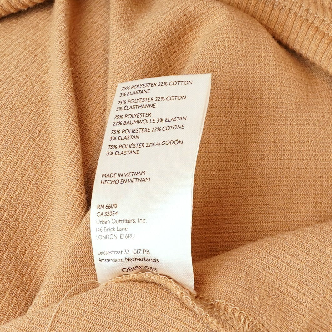 Free People Addie Layering Top in Winter Wheat  Long Sleeve One Shoulder - S