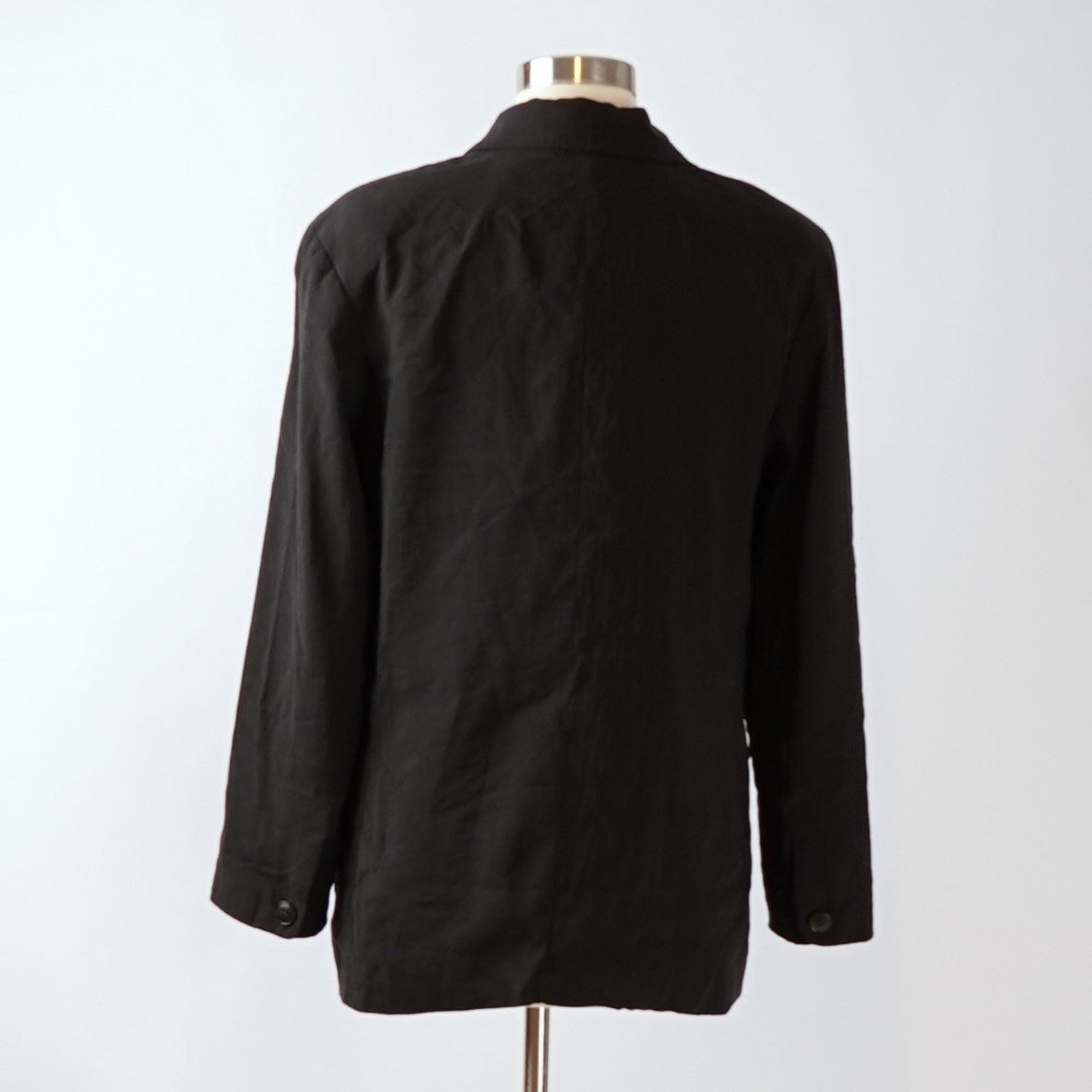 Madewell The Relaxed Blazer in Softdrape Black - S