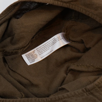 Eileen Fisher Organic Cotton Crepe Jumpsuit Olive Green - M