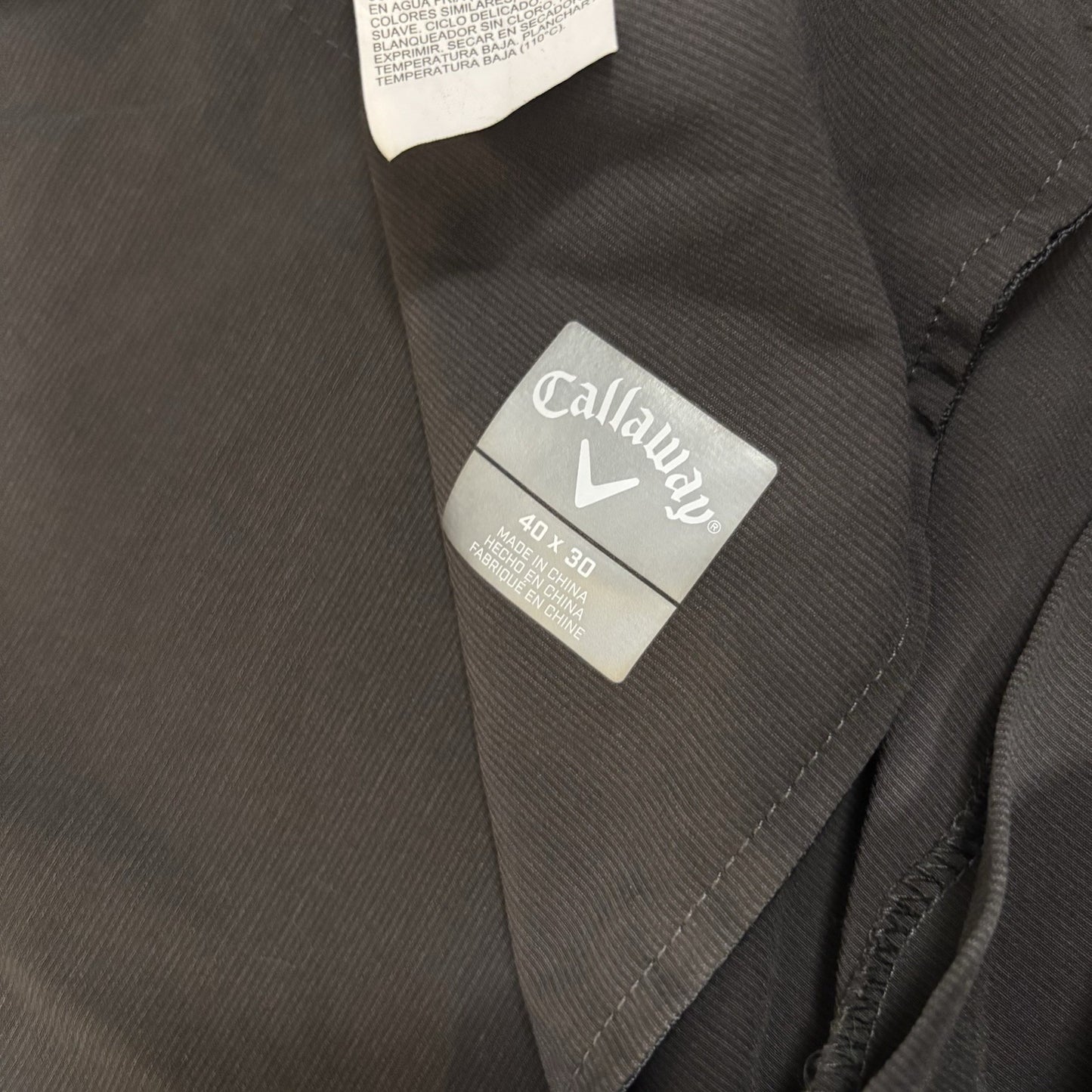 Callaway Performance 5 Pocket Golf Pants Black - Size 40x30
